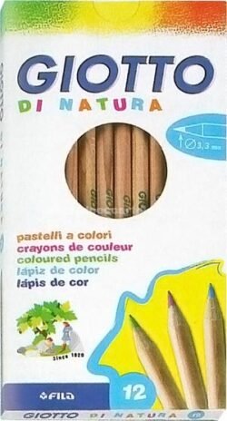 PASTELLI A LEGNO GIOTTO NATURA 12PZ