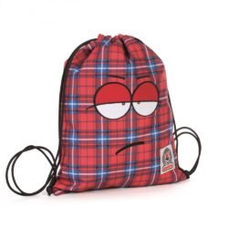 SACCA INVICTA FACE RED PLAID