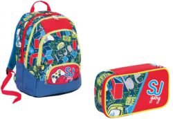 ZAINO CON ASTUCCIO 3ZIP SCHOOLPACK SEVEN SJ  GANG  BOY