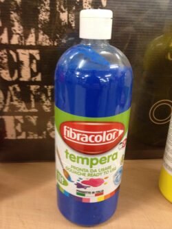 TEMPERA PRONTA 1 LT FIBRACOLOR AZZURRO