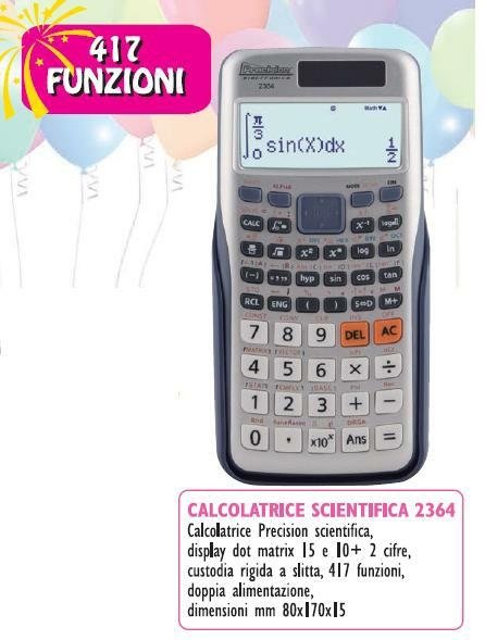 Calcolatrice Scientifica DONAU TECH - 417 Funzioni, Alimentazione Solare E Batteria