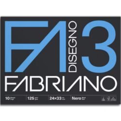 ALBUM FABRIANO FA3 NERO 24X33 160GR 10FF