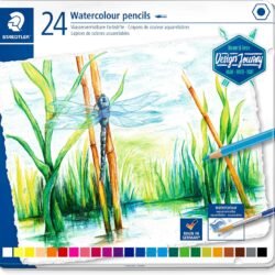 PASTELLI  A LEGNO ACQUERELLABILI 24 PZ STEADTLER SCATOLA  METALLICA24