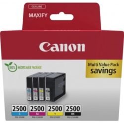 MULTIPACK CANON PGI-2500 4 CARTUCCE NERO CYANO MAGENTA GIALLA 9290B006