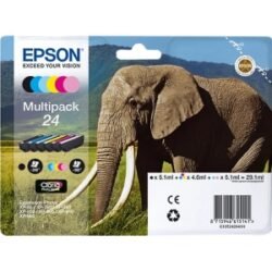 MULTIPACK EPSON T24284011 6 COLORI NERA CYANO MAGENTA GIALLA CYANO LIGHT MAGENTA LIGHT ORIGINALE