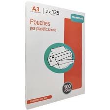 POUCHES MEMOTAK A3 250 MIC. (125+125) 100PZ