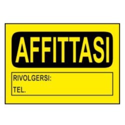 CARTELLI AFFISSIONE PPL AFFITTASI 23X33