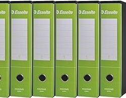 REGISTRATORE ESSELTE ESSENTIAL G75 D.8 VERDE LIME G756000