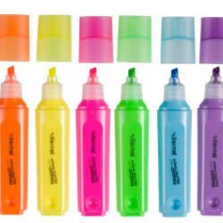EVIDENZIATORI ITERNET PUNTA SCALPELLO AZZURRO NEON