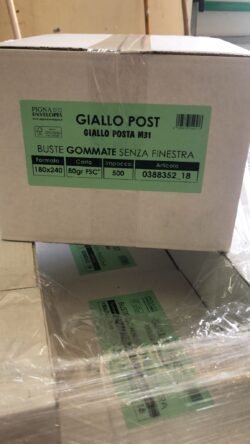BUSTE 18X24 GIALLO PIGNA  CF 500PZ
