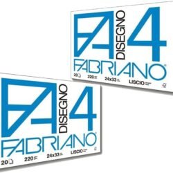 ALBUM 24X33 LISCI FABRIANO 200GR 20FF