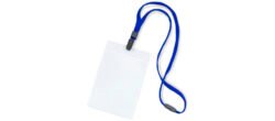 PORTABADGE PLASTIDEA VERTICALE 105X148 CON CORDONCINO