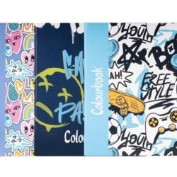 CARTELLA COLOURBOOK 4 ANELLI ABSTRACT