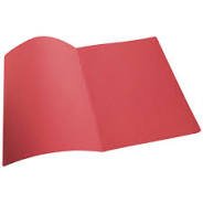 CARTELLINE SENZA ALETTE CON STAMPA ROSSO 100PZ MEMOTAK