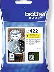 CARTUCCIA BROTHER LC422 GIALLO 550pg