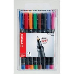 PENNARELLI STABILO OHP BUSTA CON 8 COLORI PUNTA F