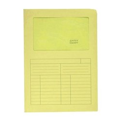 CARTELLE SINTEX BLASETTI CON FINESTRA 50PZ COD. 570 GIALLA