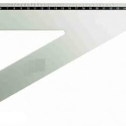 SQUADRA 45° 30CM IN ALLUMINIO NIKOFFICE