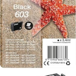 CARTUCCIA EPSON 603 NERA ORIGINALE