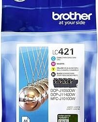 CARTUCCIA BROTHER LC-421 KIT 4 COLORI ORIGINALE