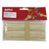 BASTONCINI LEGNO APLI 50PZ NATURALI 200X3 MM 13483