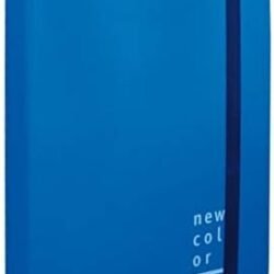 CARTELLE CON ELASTICO PIATTO D.3 NEW COLOR BLU