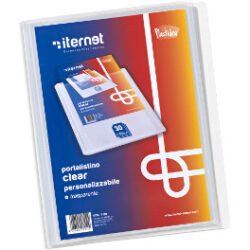 PORTALISTINO ITERNET PERSONALIZZABILE 30 BUSTE CLEAR  7112