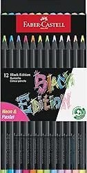PASTELLI FABER CASTELL 12PZ BLACK EDITION