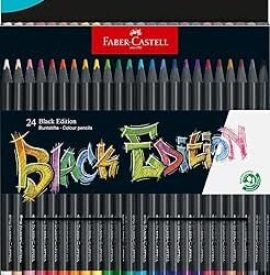 PASTELLI FABER CASTELL 24PZ BLACK EDITION