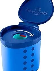TEMPERAMATITE FABER CASTELL 1 FORO CON SERBATOIO GRIPPY BLU