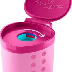 TEMPERAMATITE FABER CASTELL 1 FORO CON SERBATOIO GRIPPY ROSA