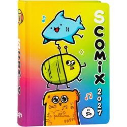 DIARIO AGENDA COMIX 16 MESI SCOMIX 2027 VERDE/LILLA