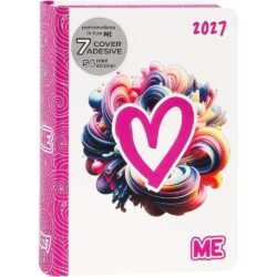DIARIO AGENDA COMIX 16 MESI MEDIUM COLOR ME 2027 BIANCO/ROSA
