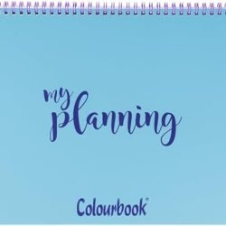 PLANNING COLOURBOOK DA TAVOLO SPIRALATO 29X10 AZZURRO