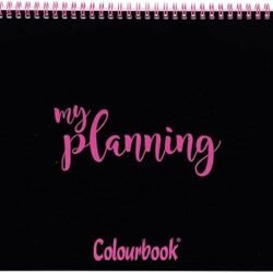 PLANNING COLOURBOOK DA TAVOLO SPIRALATO 34X24 NERO